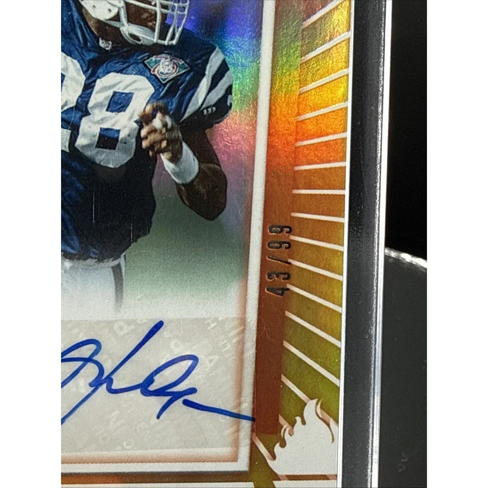 2025 Panini Donruss Elite - Passing The Torch - Marshall Faulk AUTO /99